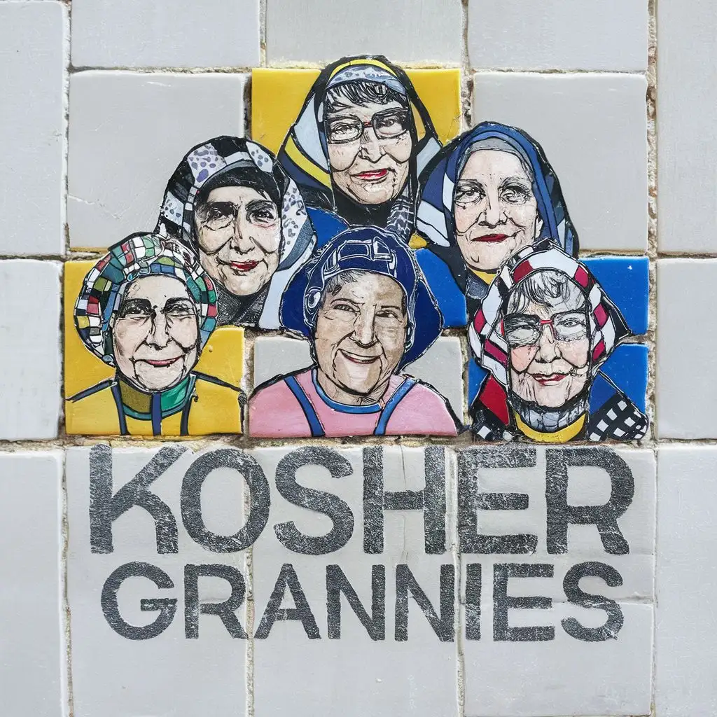 LOGO-Design-for-Kosher-Grannies-Vibrant-Yellow-Blue-Palette-Inspired-by-Israeli-Cultural-Tradition