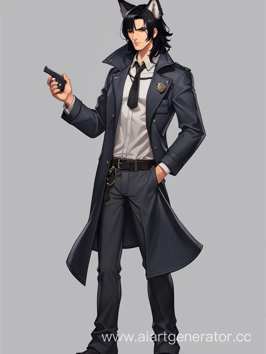 Mysterious-Detective-with-ShoulderLength-Black-Hair-and-Wolf-Ears