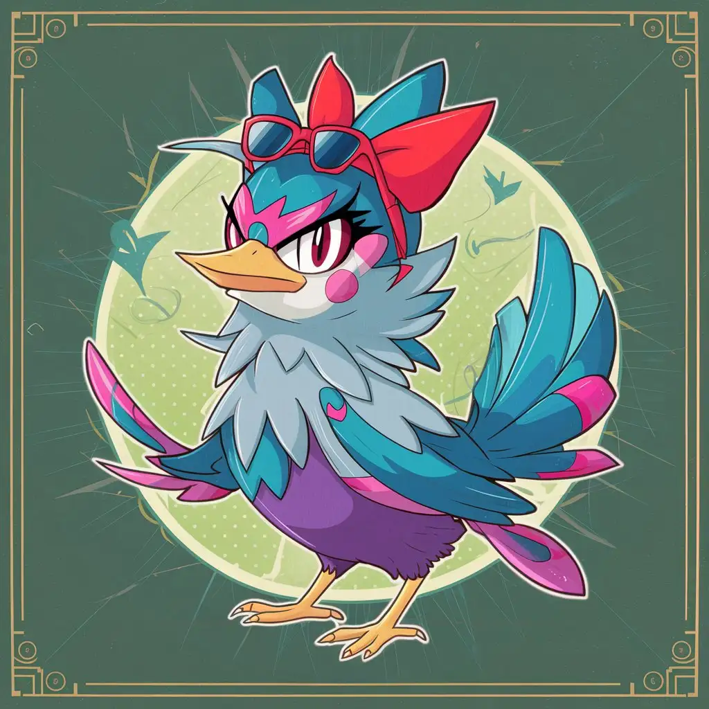 Sassy-Rossignol-A-Charming-BirdPokemon-Hybrid