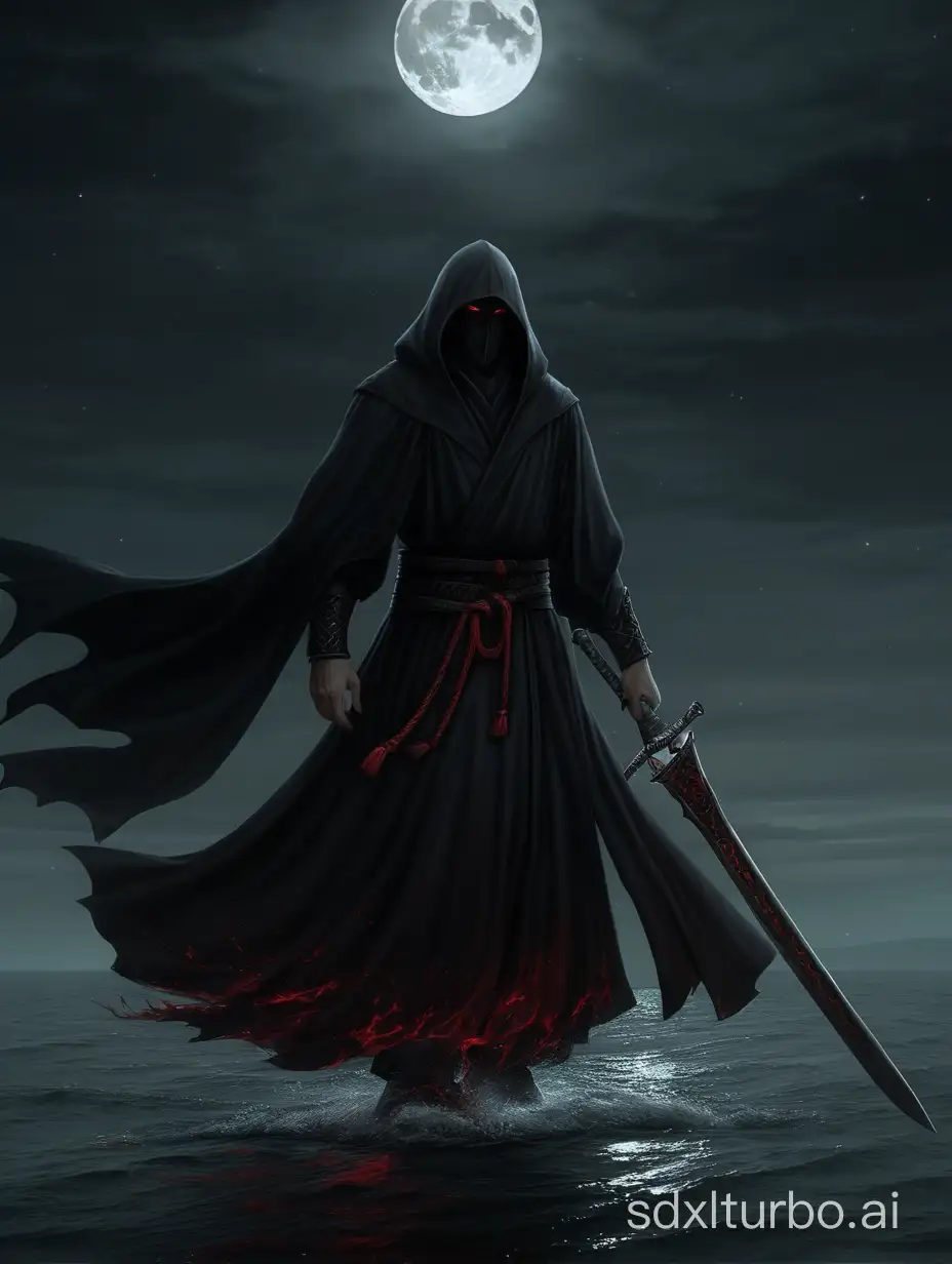 Darkness is the boat that he can freely shuttle through the world, floating around the black robe waiting for the green soul shadow, scarlet eyes in the moonlight is breathtaking, he insists on the charge of the short sword, vowed to cut off all strange things