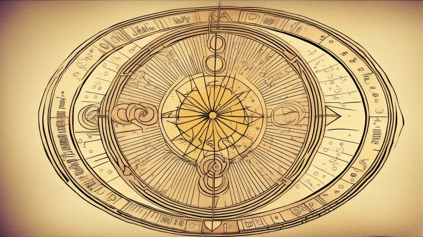 Celestial Harmony Astrological Wheel with Divine Love Couple