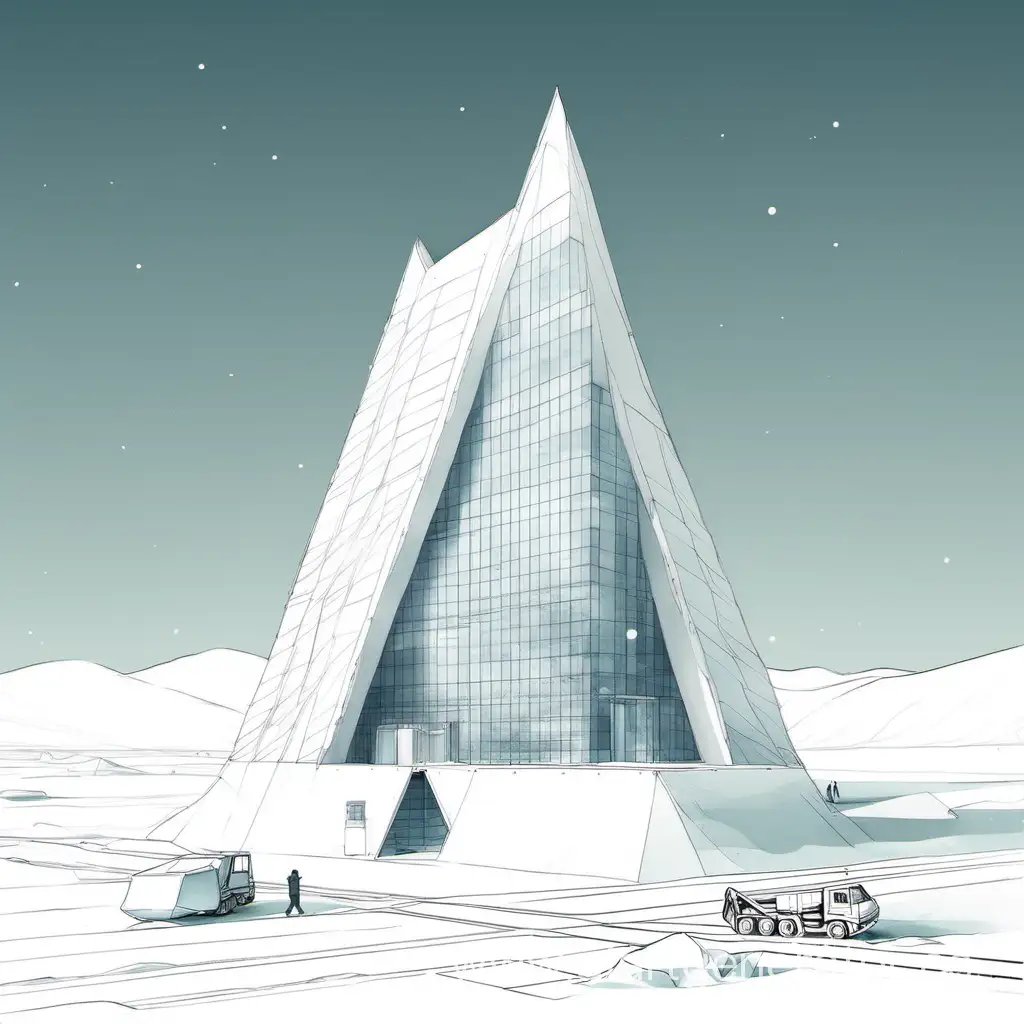 арктика снег стройка архитектура север минимализм чертеж спбгасу обложка книги
