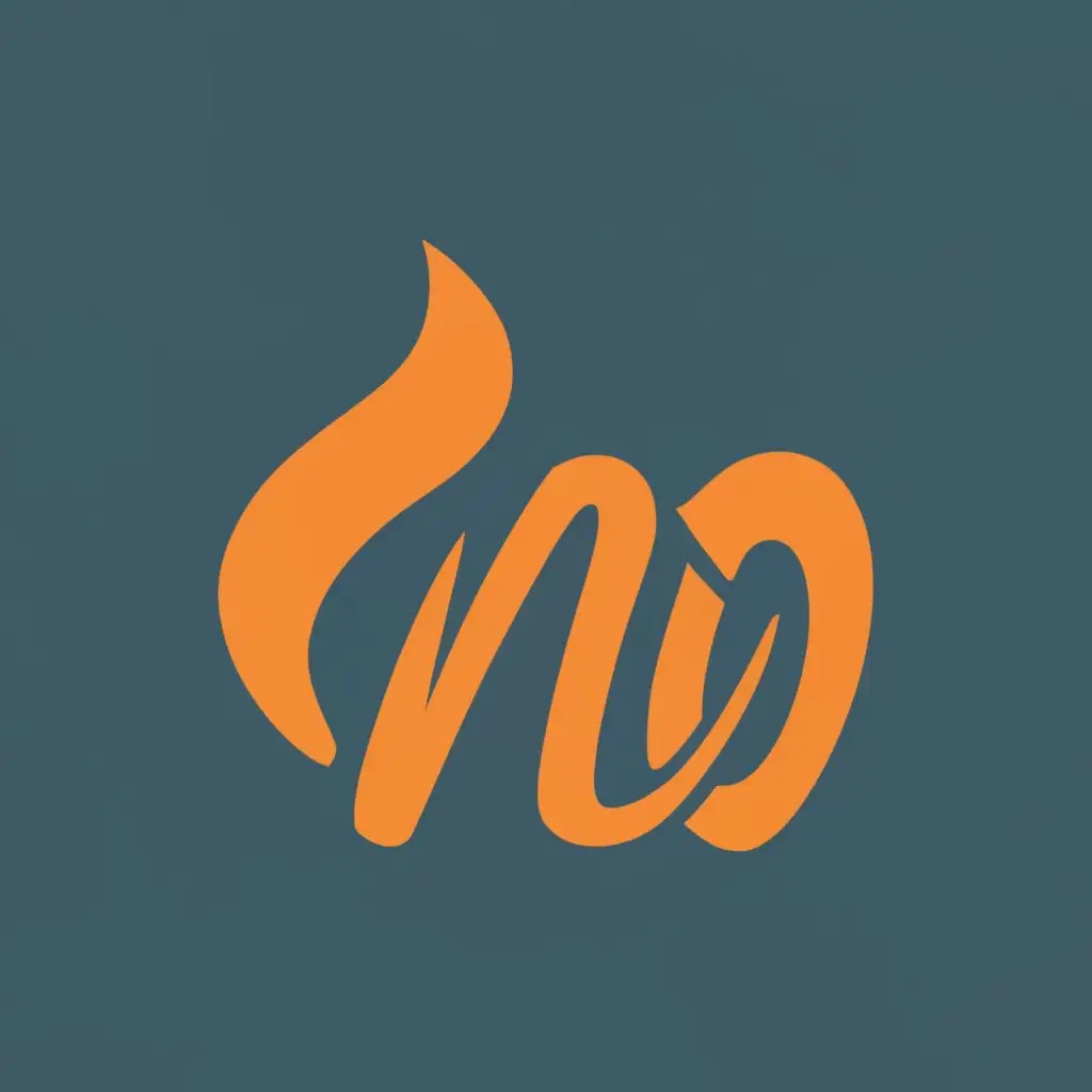 logo, Flame Mo, with the text "Mo", typography, be used in Entertainment industry