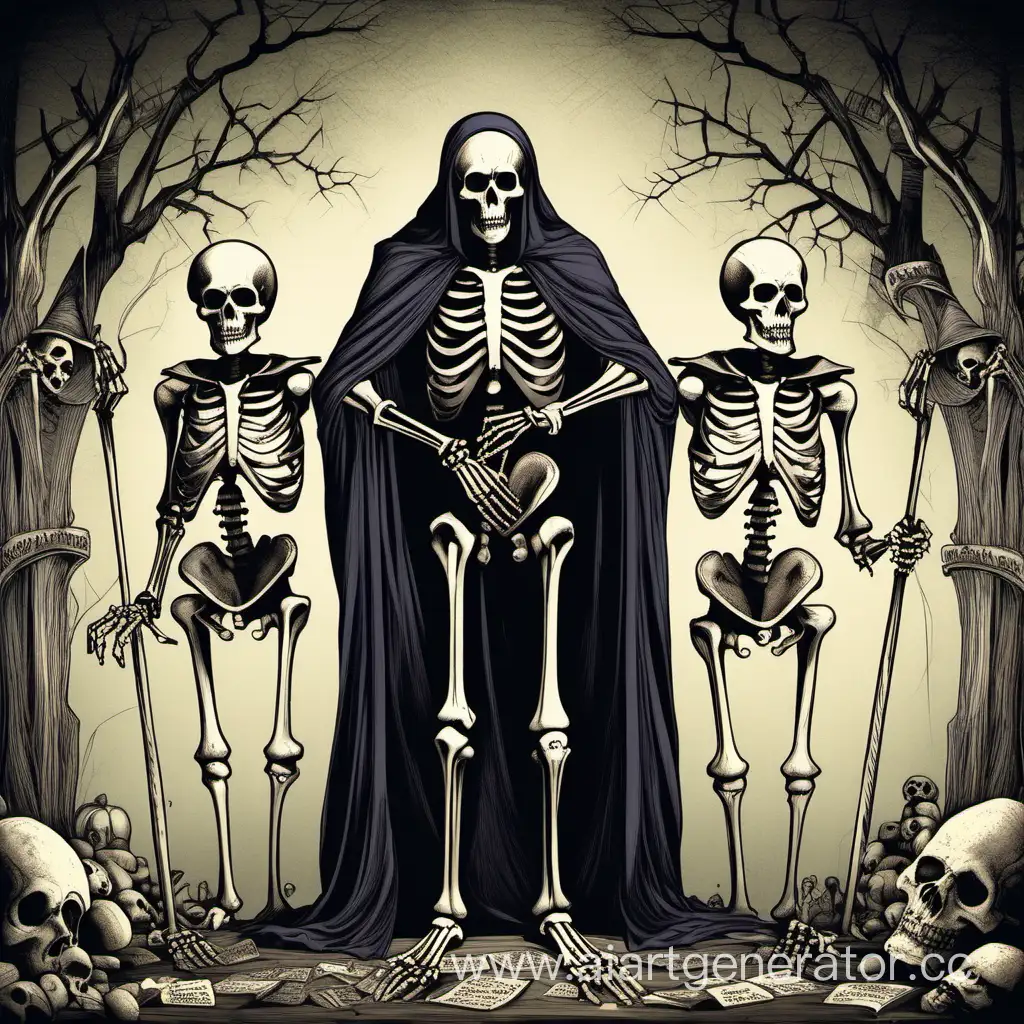Величайший лорд скелетов с тремя головами учительницы русского, учителя математики и завуча