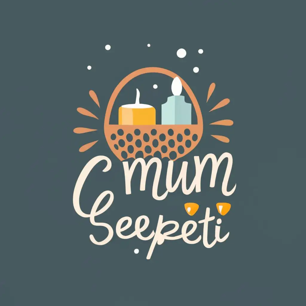 logo, Candle basket, with the text "mum sepeti", typography, be used in Home Family industry