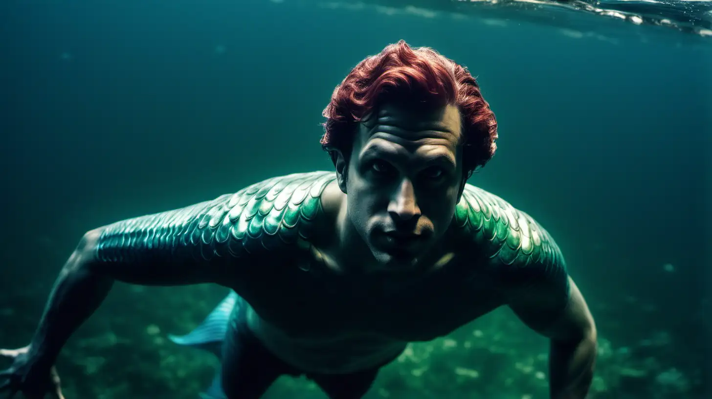 Mysterious Merman Emerges from the Depths in Search