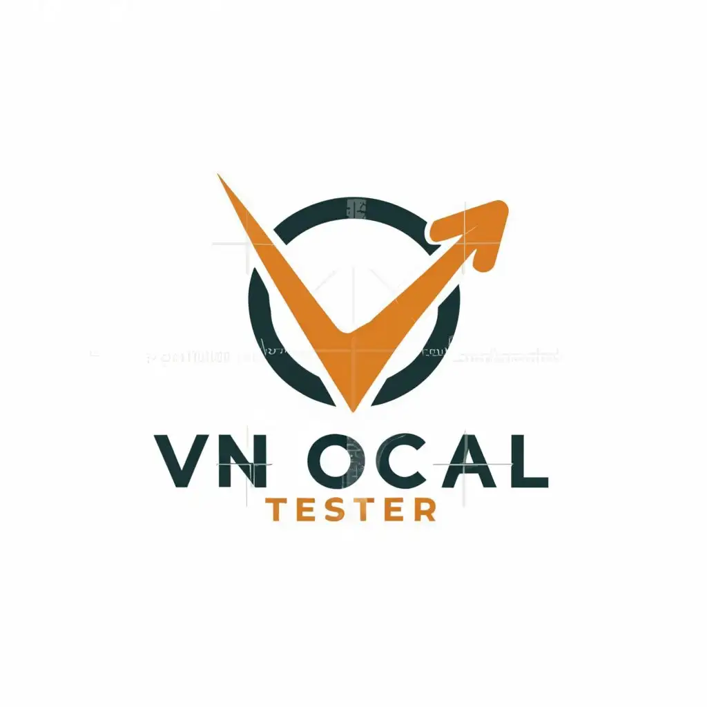 a logo design,with the text "VN LOCAL TESTER", main symbol:Quality Assurance,Moderate,be used in Technology industry,clear background