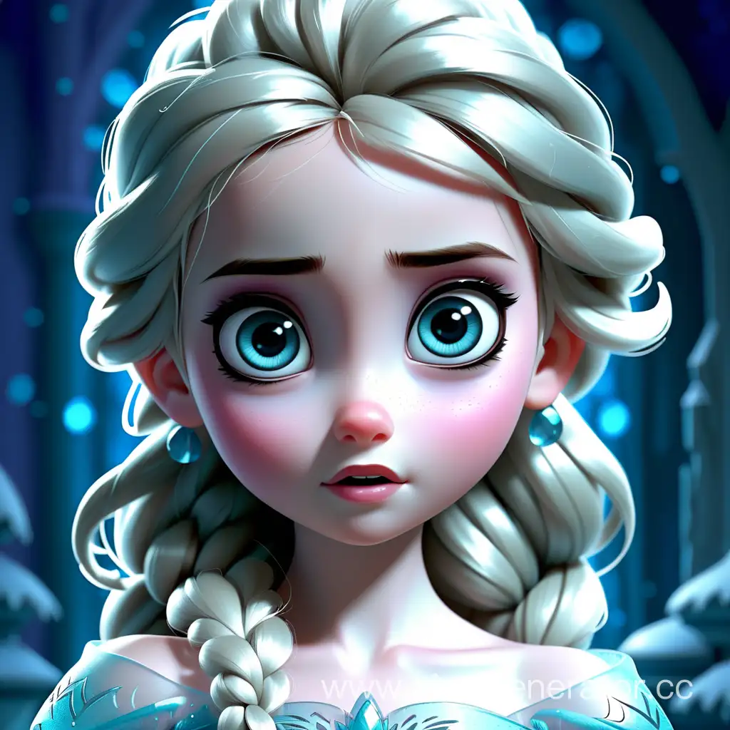 Adorable-Girl-with-Enchanting-Eyes-in-Elsas-Frozen-Style