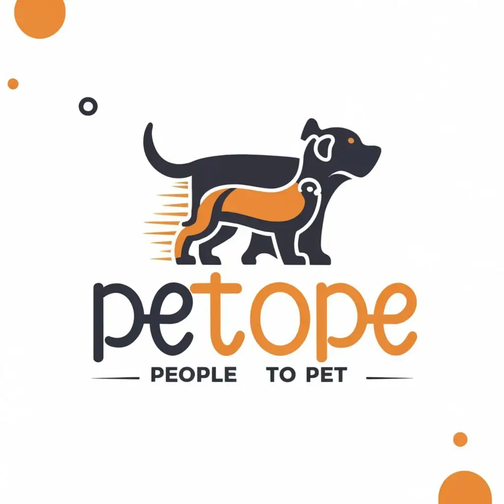 logo, Pet to People, People to Pet, with the text "PeToPe", typography, be used in Animals Pets industry
