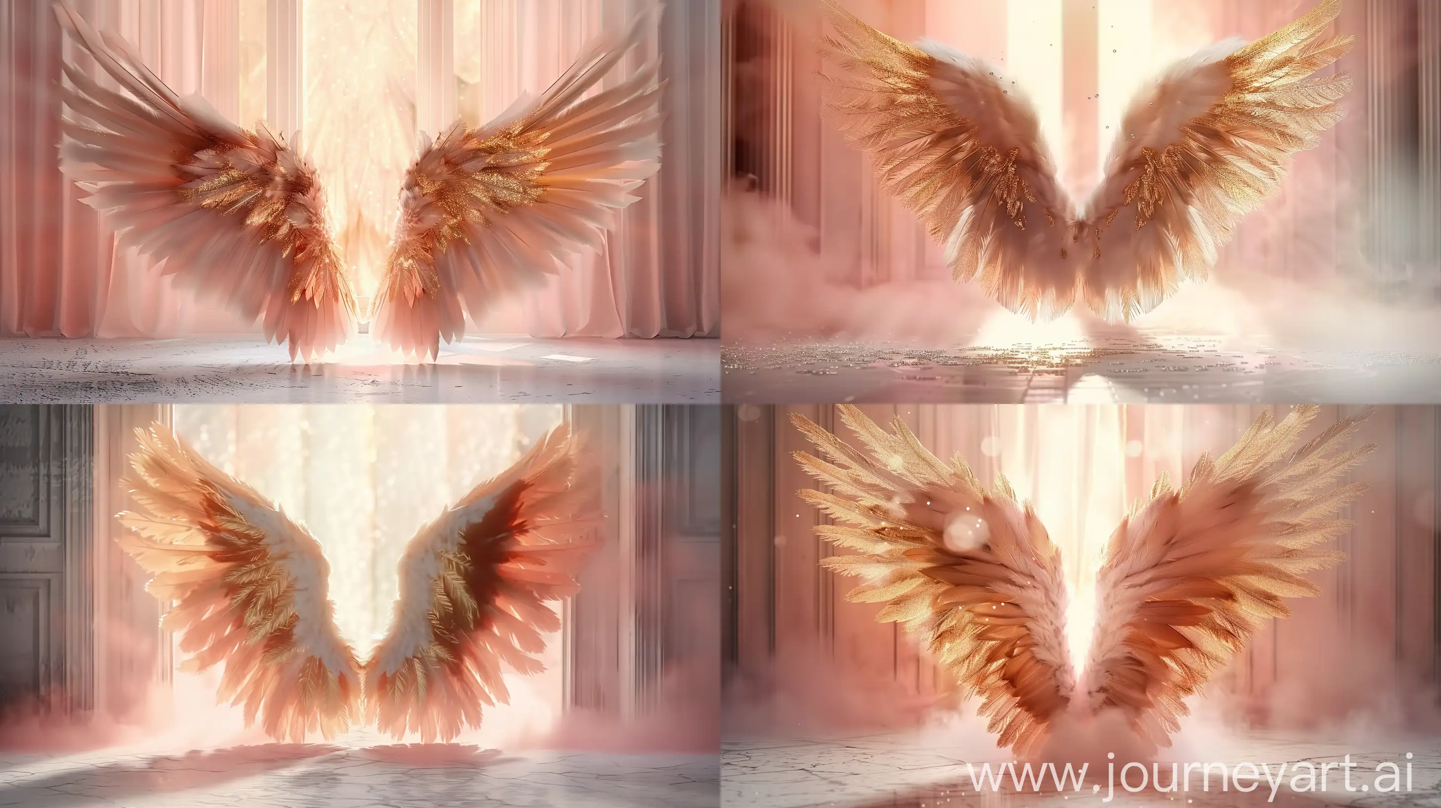Radiant-Golden-Angelic-Wing-in-Abstract-Studio-Photography