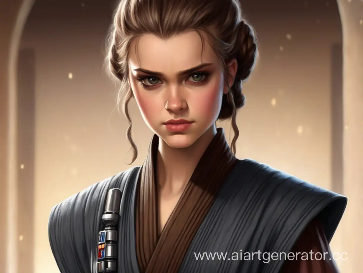 Empowering-Portrayal-of-Fem-Anakin-Skywalker-in-Vibrant-Artwork