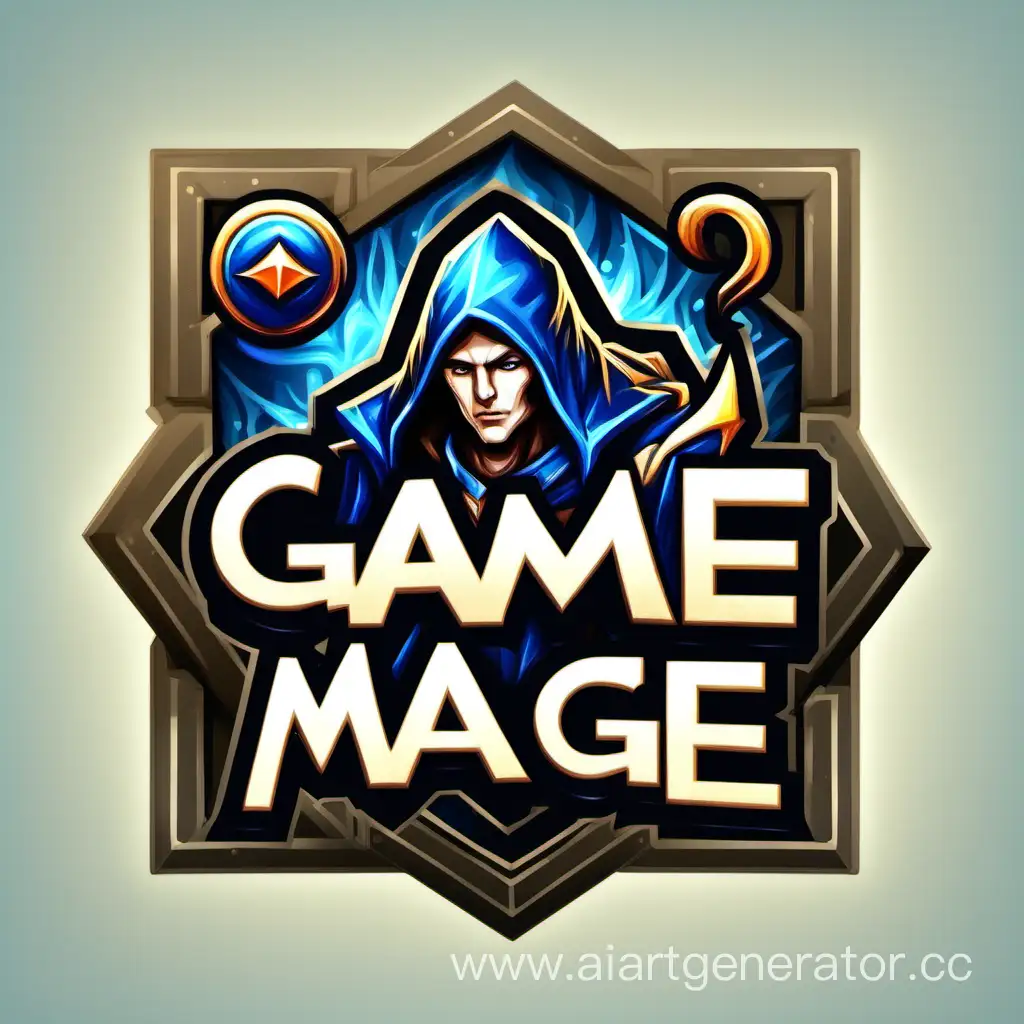 квадратный логотип для бота вконтакте "Игровой Маг"