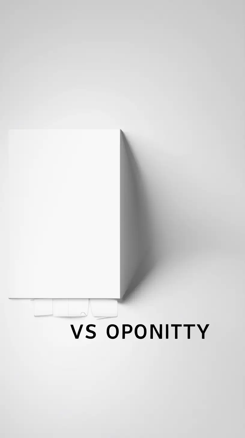 on a white, blank background risk versus opportunity
