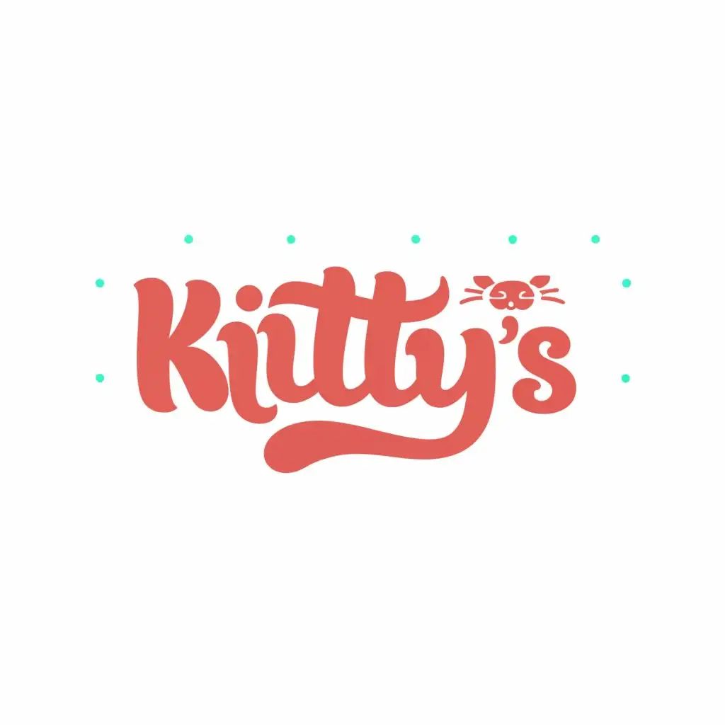 a logo design,with the text "Kitty's", main symbol:kitty,Moderate,be used in Events industry,clear background