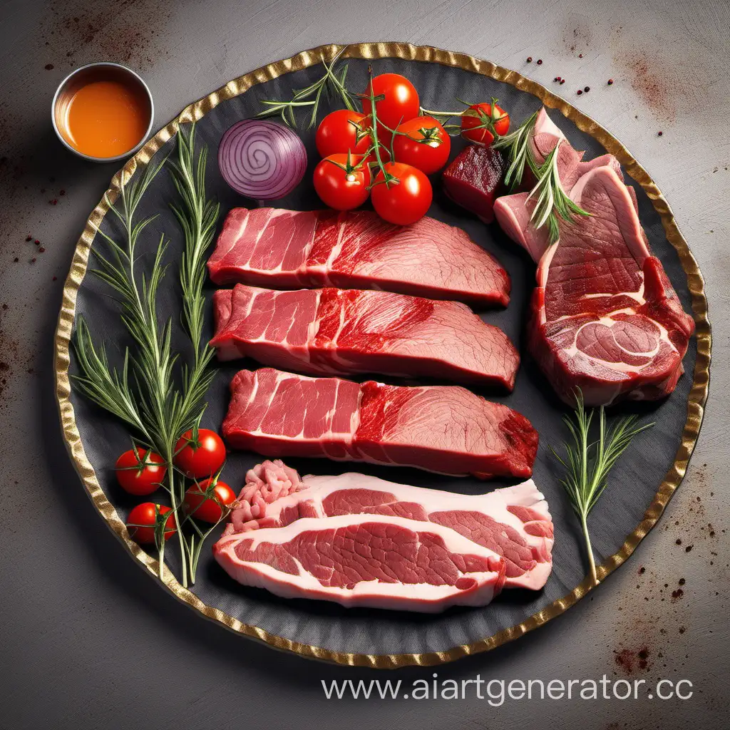 Gourmet-Meat-Dish-on-Elegant-Dining-Table