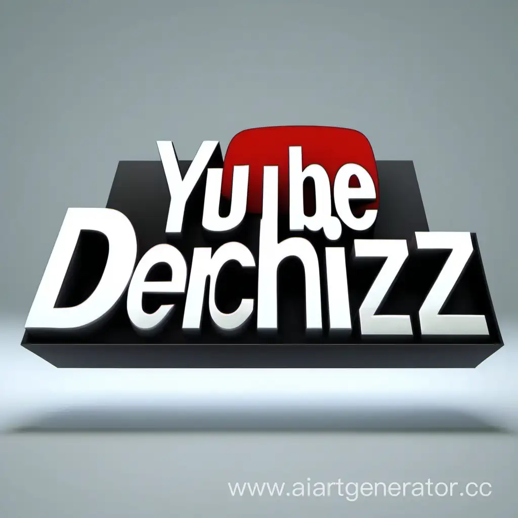 DenchiZ youtube 3D текст realism 4K graphics