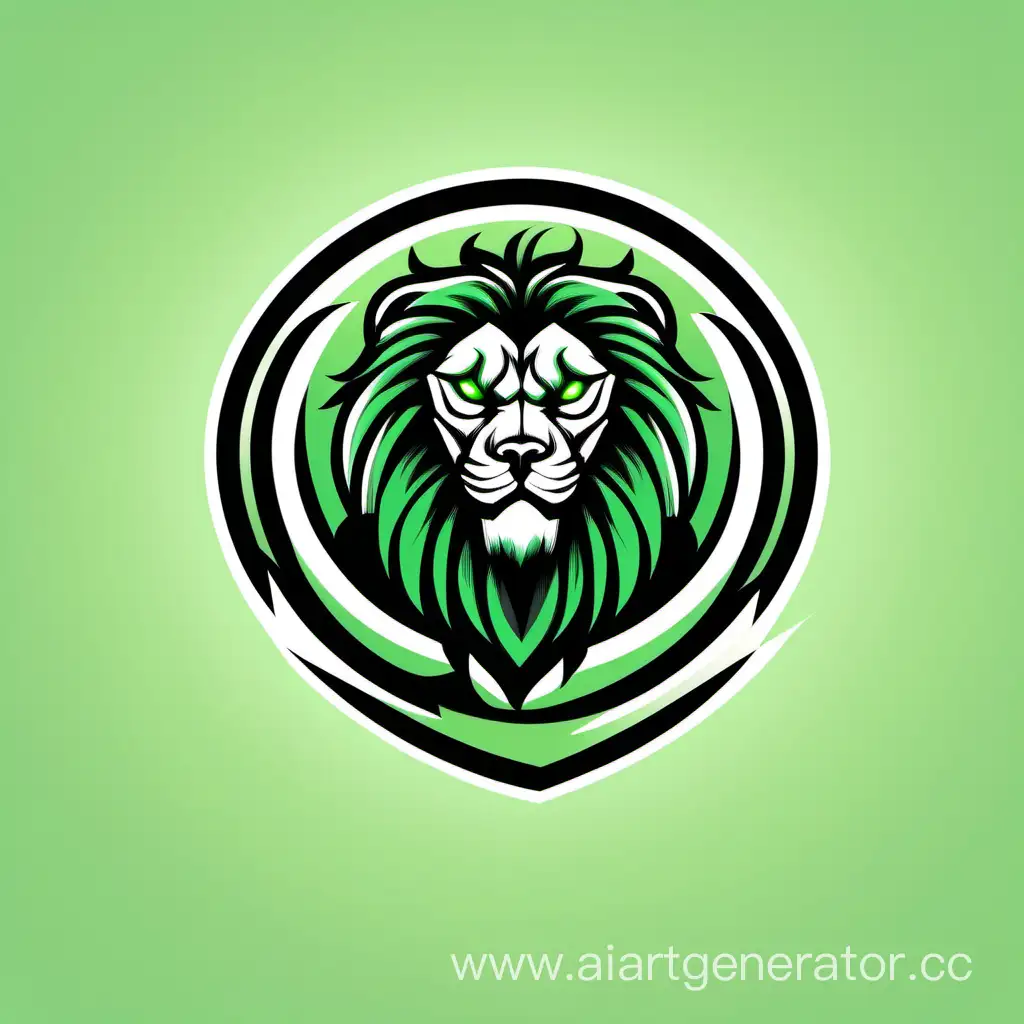 Dynamic-Lion-Logo-for-Auction-Property-Sales-with-Intense-Green-Eyes