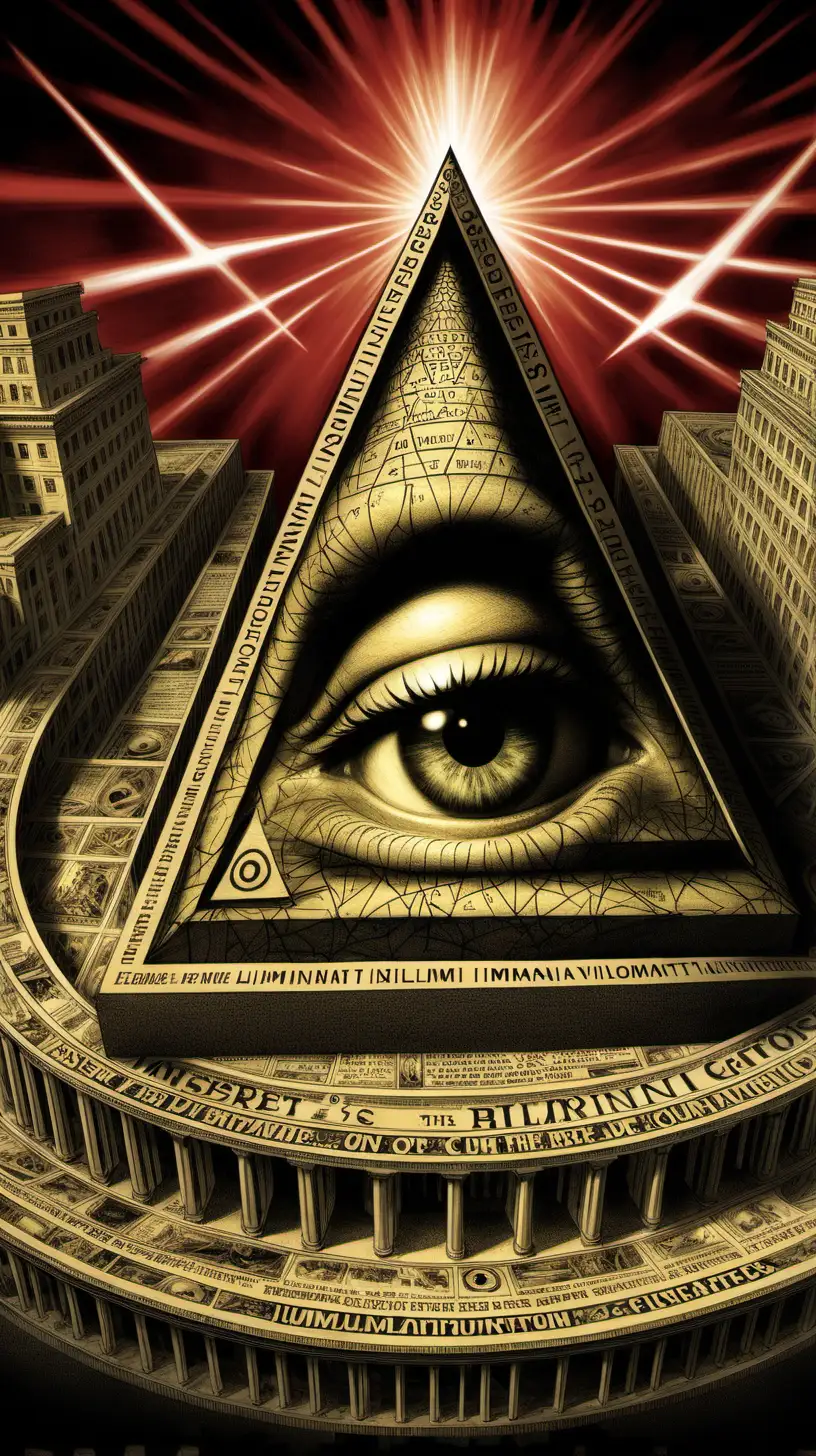 "Unveil the mysteries of 'Secrets of the Illuminati: Hidden Power Behind the Curtain' as you explore the web of unseen forces manipulating known historical events."