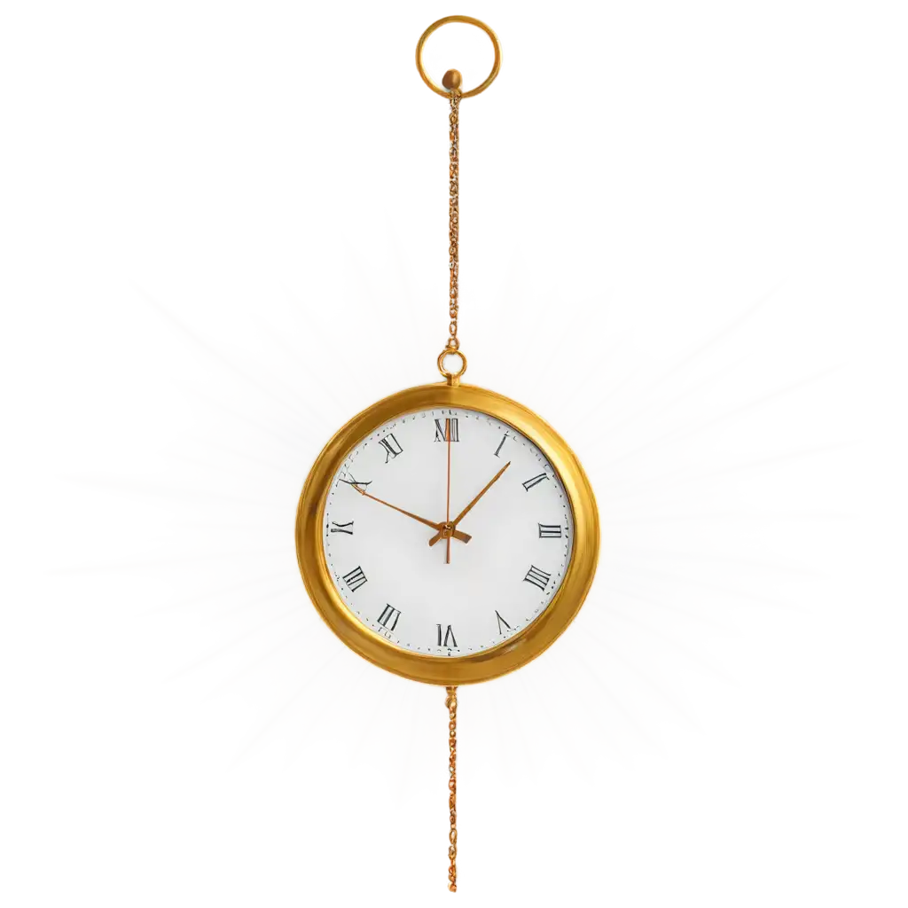 Golden-Clock-PNG-Timeless-Elegance-for-Digital-Art-and-Design