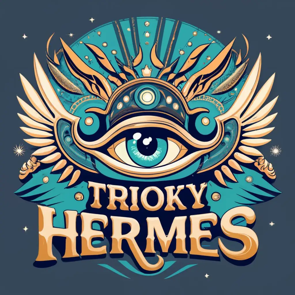 LOGO-Design-For-Trioky-Hermes-Intricate-Winged-Eye-Symbol-for-the-Religious-Industry