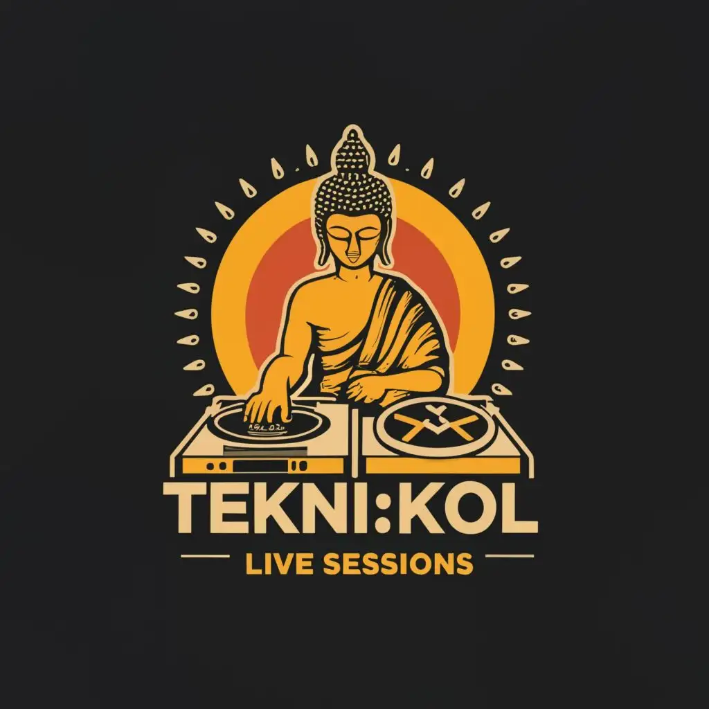 LOGO-Design-For-TEKNIKOL-Live-Sessions-Fusion-of-Buddha-Turntables-and-Medical-Dental-Precision