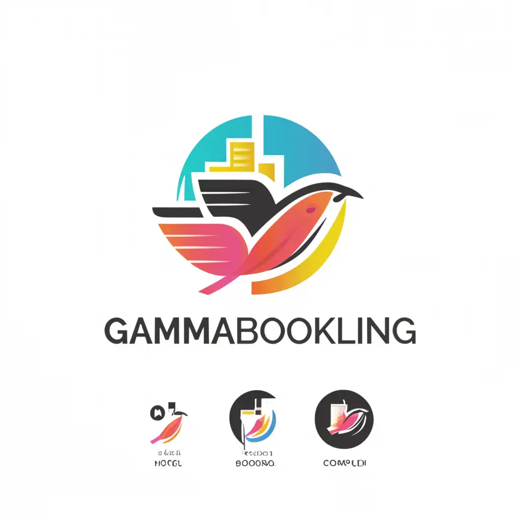 LOGO-Design-For-GammaBooking-Streamlined-Flight-and-Hotel-Booking-Emblem