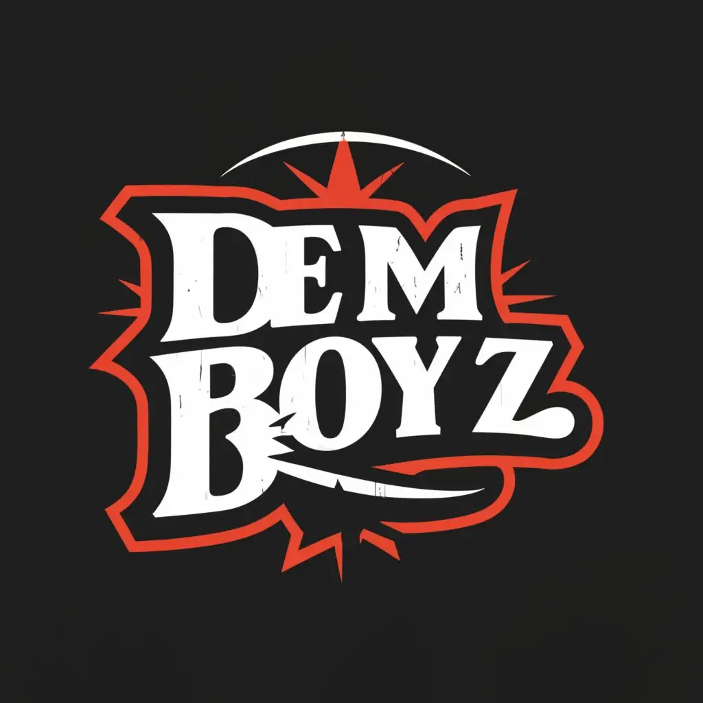 a logo design,with the text "Dem Boyz", main symbol:A star,Moderate,be used in Entertainment industry,clear background