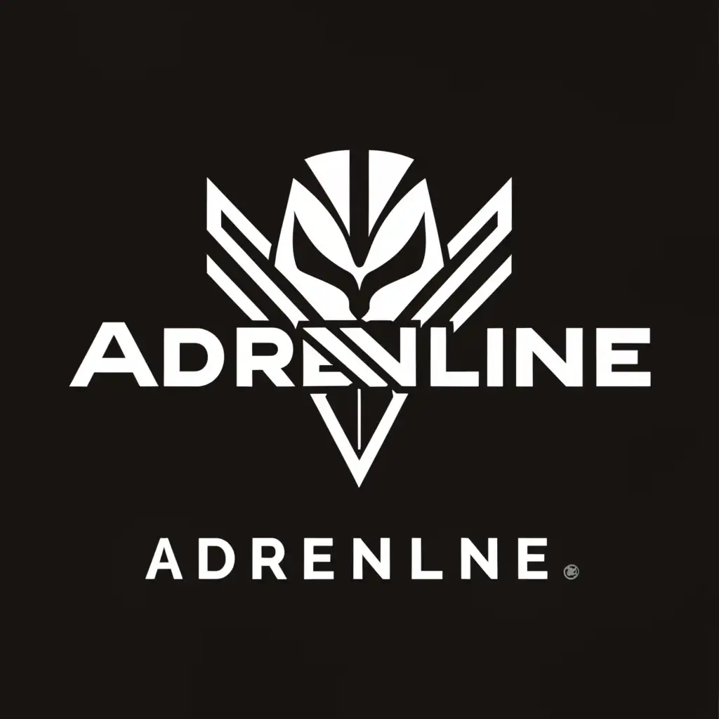 a logo design,with the text "Adrenaline", main symbol:Bandit,Moderate,be used in Technology industry,clear background