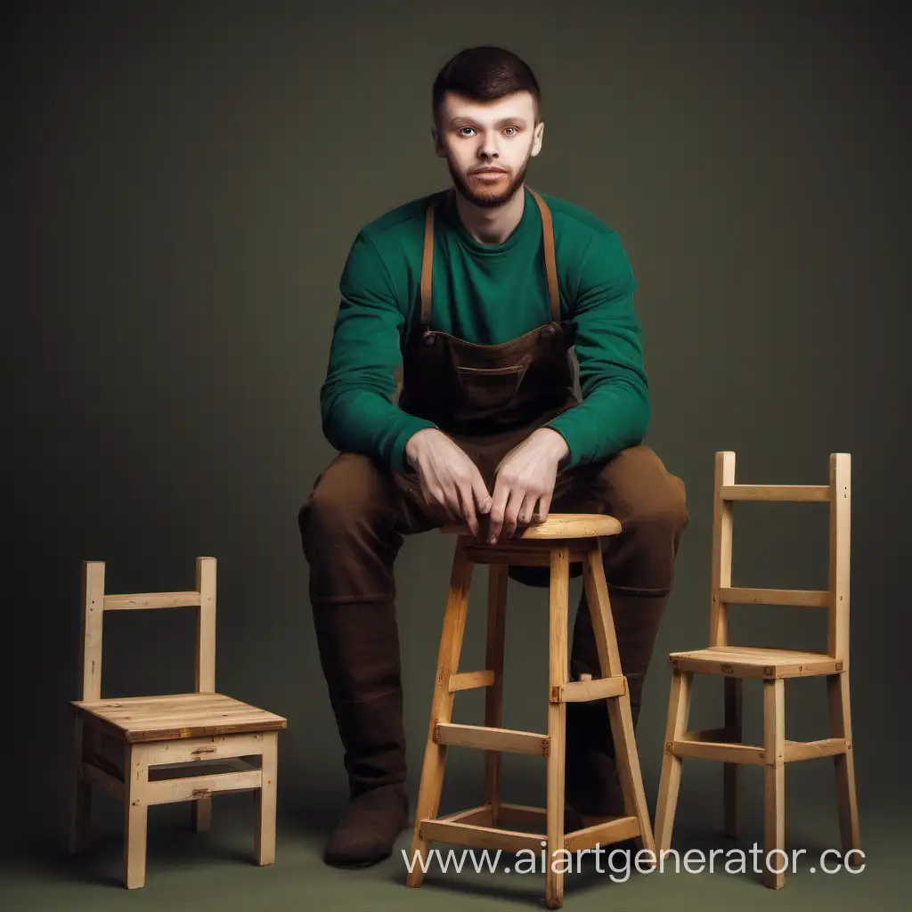 Yegor-Crid-Holding-a-Stool-Candid-Moment-in-Artistry