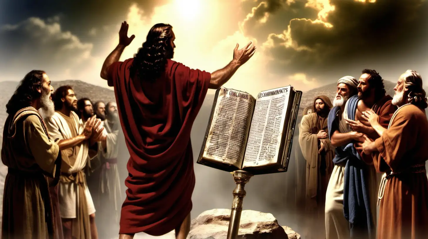 Ten Commandments of God Delivered to Moses in Spanish