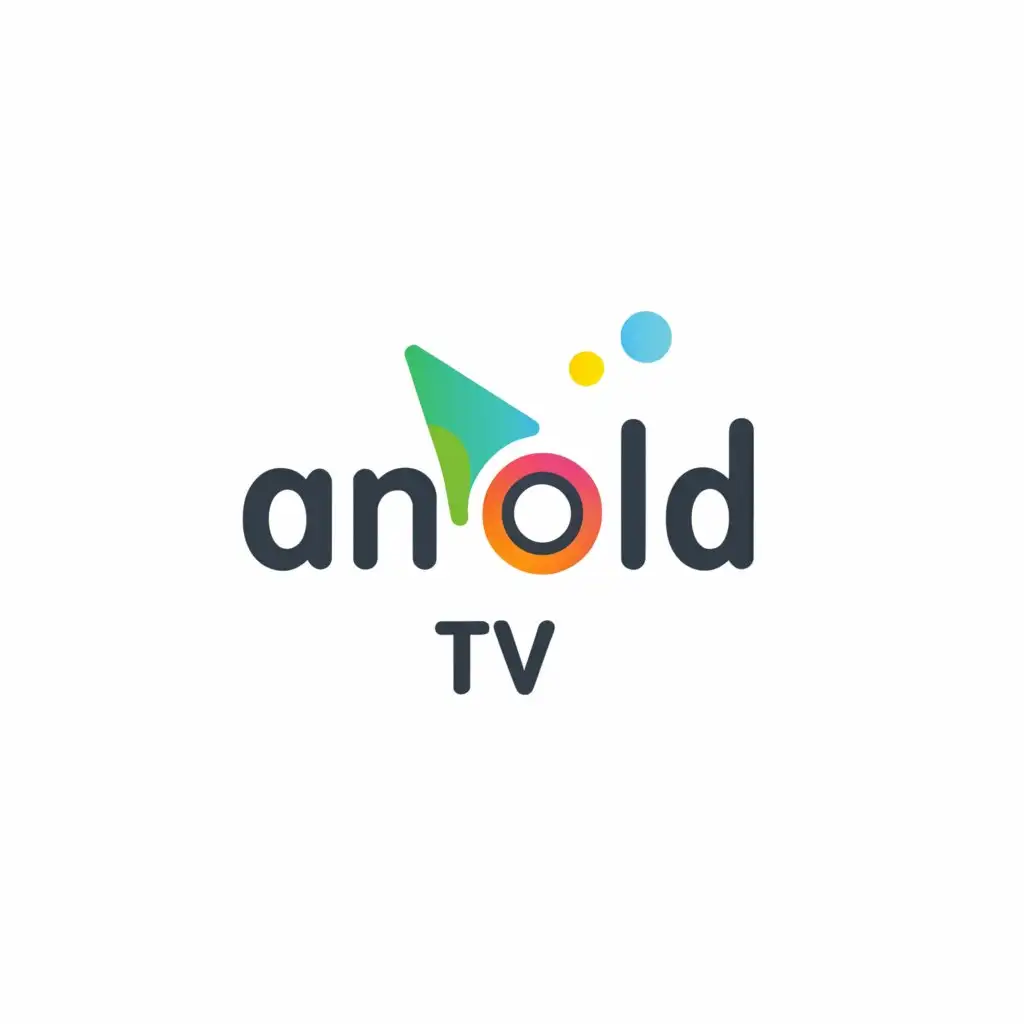 a logo design,with the text "ANOLD TV", main symbol:PLAY ICON,Moderate,be used in Entertainment industry,clear background