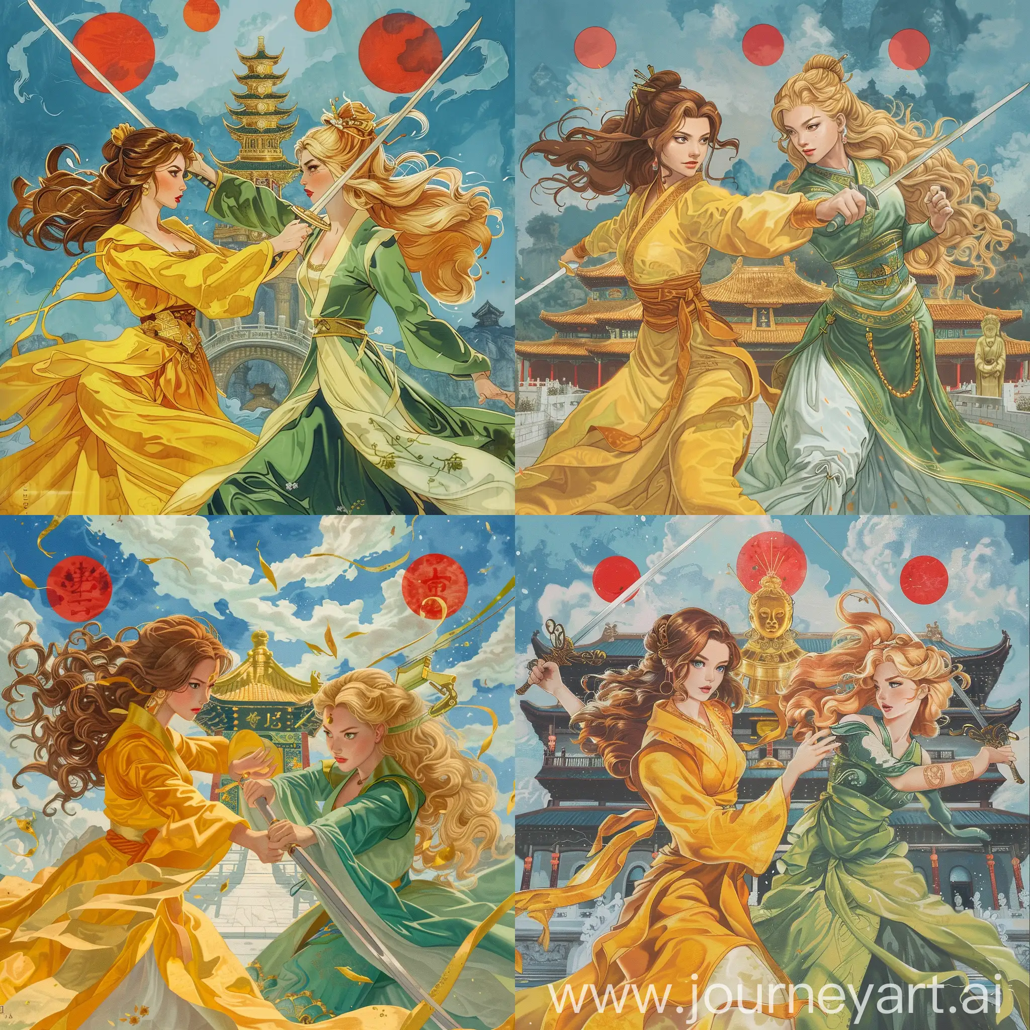 Epic-Battle-of-Disney-Heroines-in-Ming-Dynasty-Attire