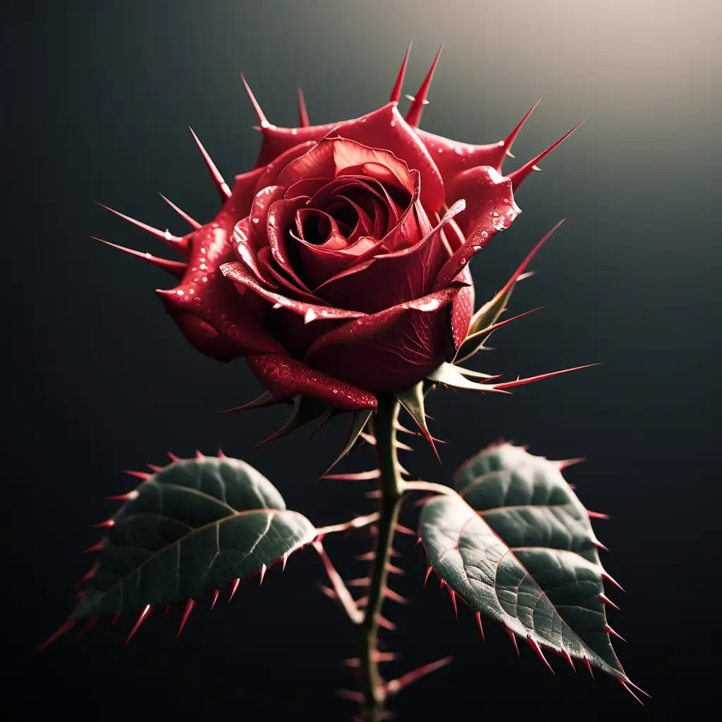 Elegant Rose Dance with Thorny Grace