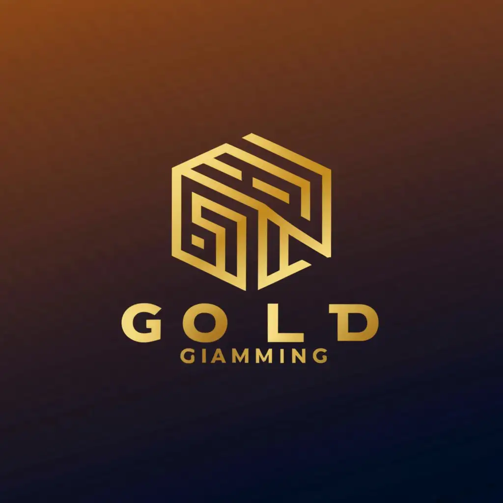 a logo design,with the text "Gold Gaming", main symbol:gold,Minimalistic,be used in Technology industry,clear background