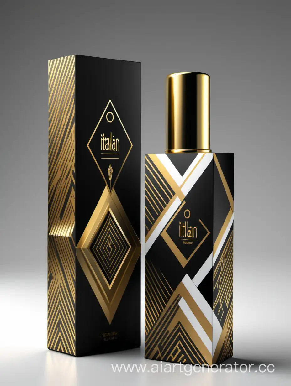 Luxurious-Italian-Perfume-Packaging-Elegant-Black-Gold-and-White-Design