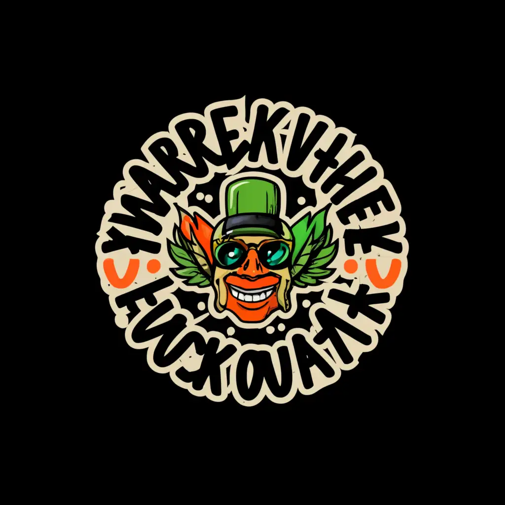 a logo design,with the text "Marek Where the fuck you At", main symbol:dj, weed, swag,complex,be used in Entertainment industry,clear background