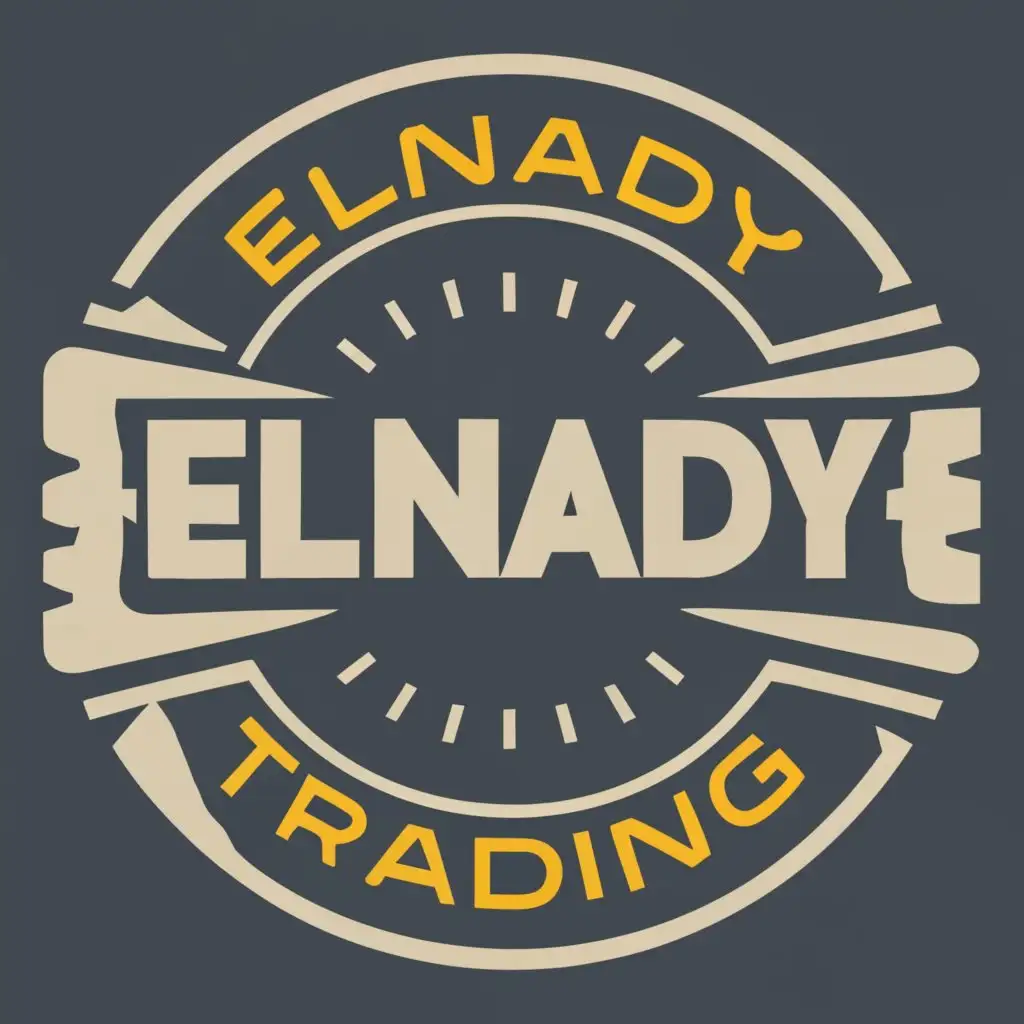 logo, SPARK PLUG, with the text "ELNADY TRADING", typography