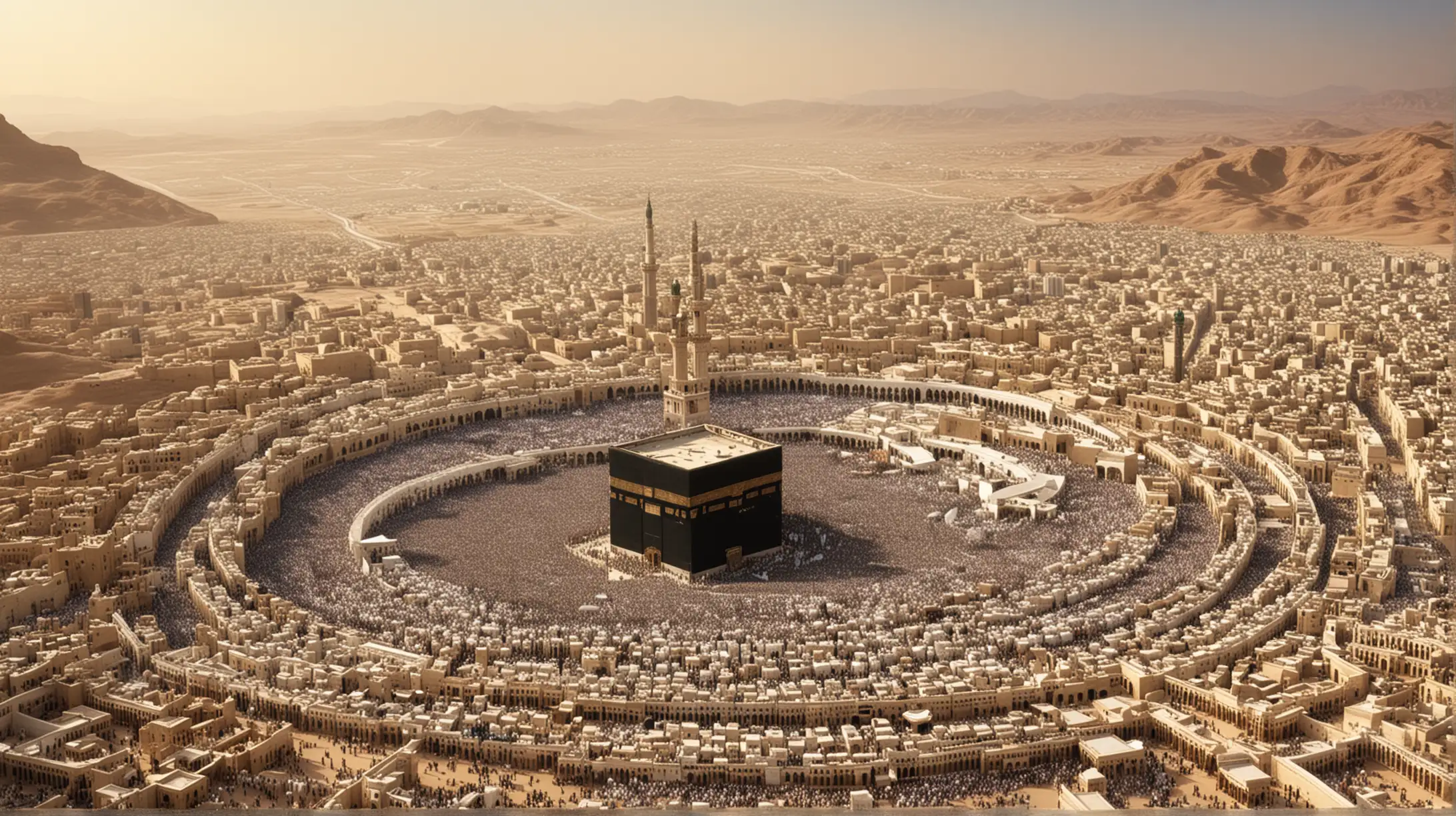mecca , saudi arabia in 160 B.C., muslim together
