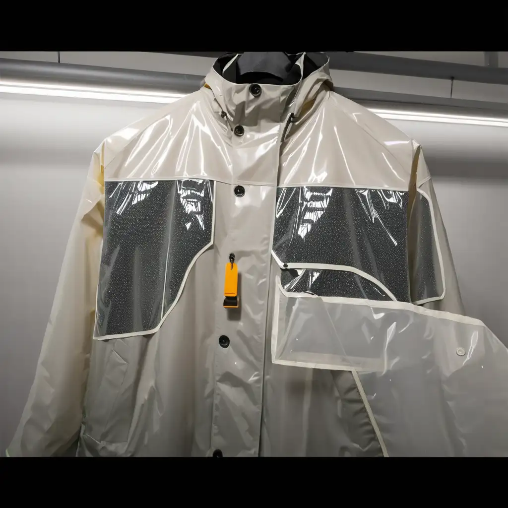 Generate collection  of this rain coat