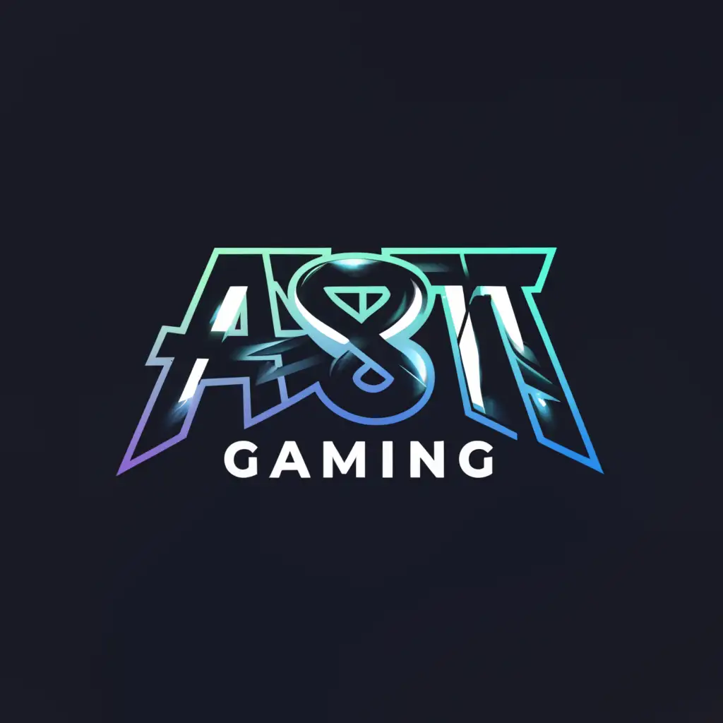 a logo design,with the text "Asbat Gaming", main symbol:ASBT,Moderate,clear background