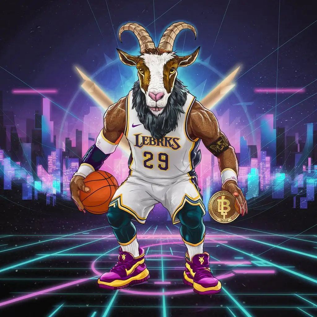 Crypto Lebron James with Goat Token