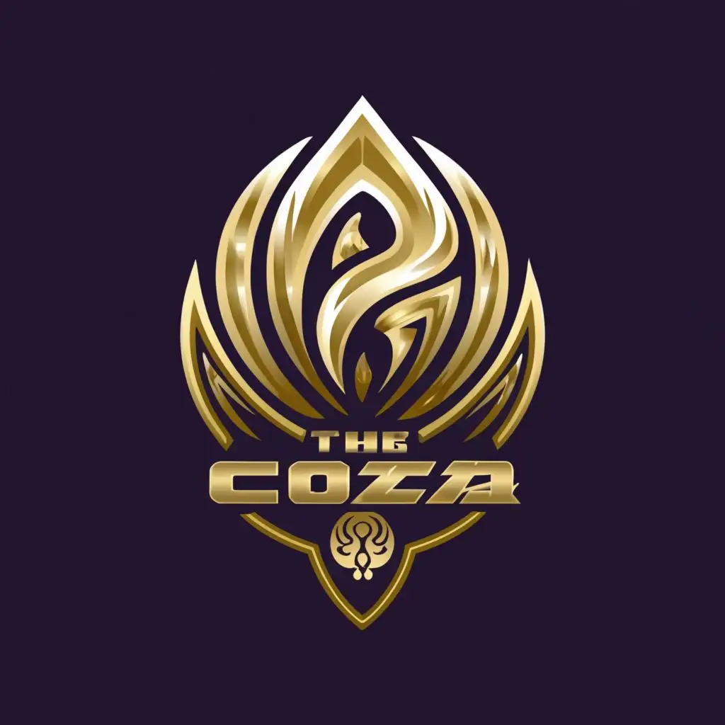 LOGO-Design-For-The-Coza-Bold-Champion-Emblem-with-Fiery-Galaxy-Lightning-on-Clear-Background
