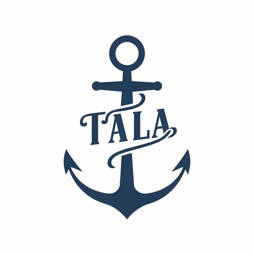 LOGO-Design-for-TALA-Nautical-Elegance-with-Anchor-Symbol-and-Stylish-Typography