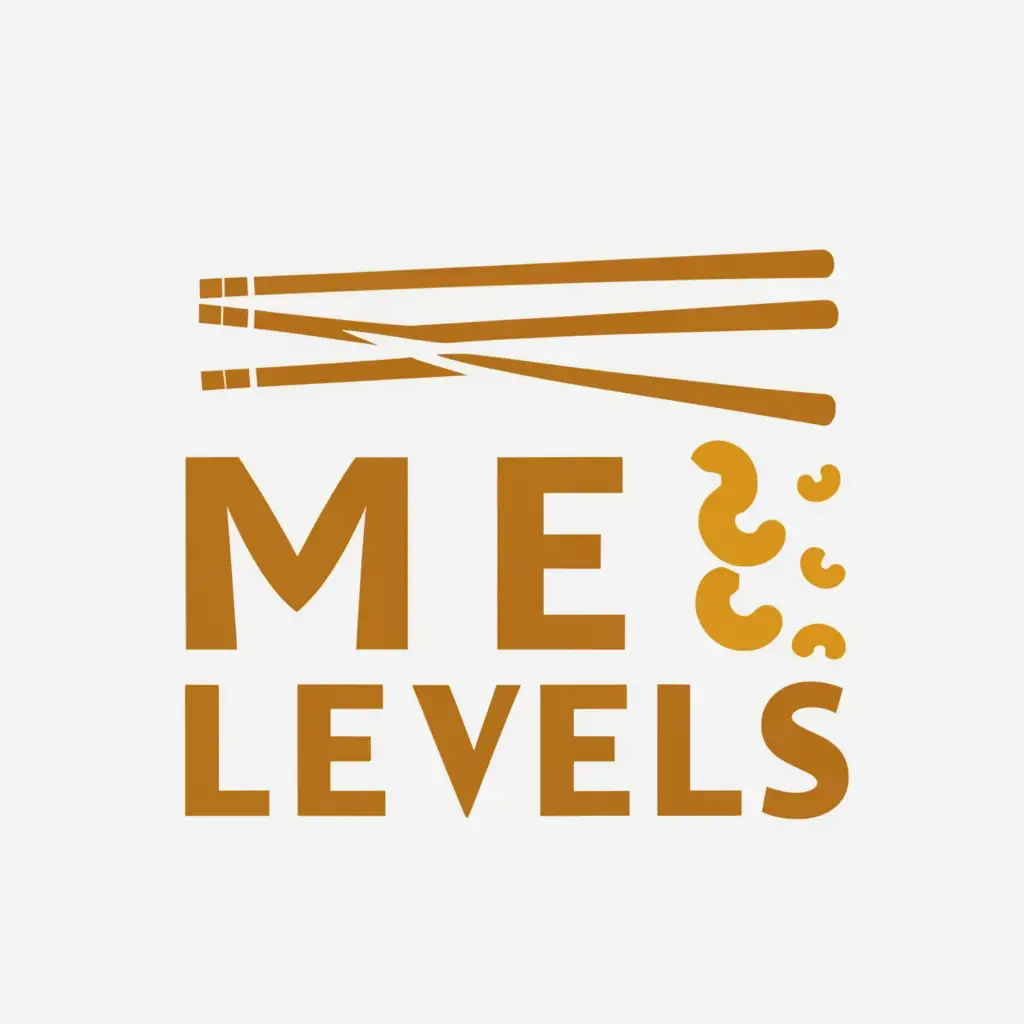 a logo design,with the text "Mie Levels", main symbol:Noodles,Moderate,clear background