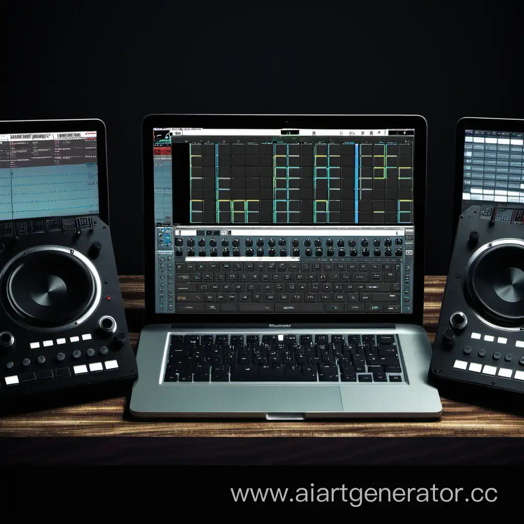 Vibrant-Beatmaker-Studio-Creative-Music-Production-Environment