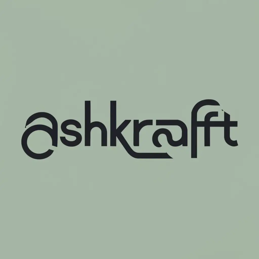 logo, ashkraft, with the text "ashkraft", typography, be used in Retail industry