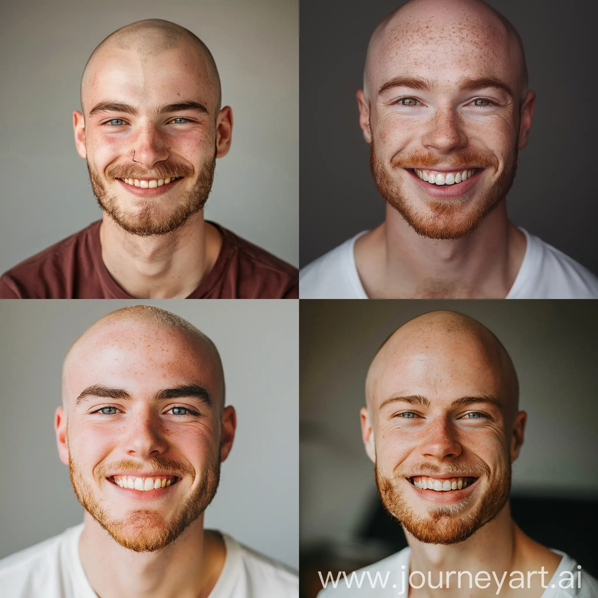 Smiling-Mediumheight-Bearded-Man-with-Flushed-Skin