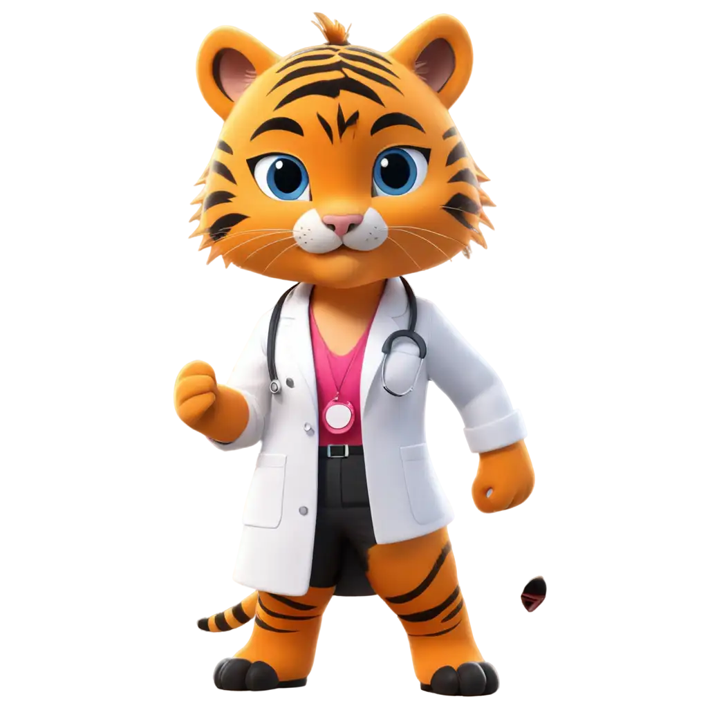 Chibi-Doctor-Female-Tiger-PNG-Dr-Hin-Tiger-DressUp-Art
