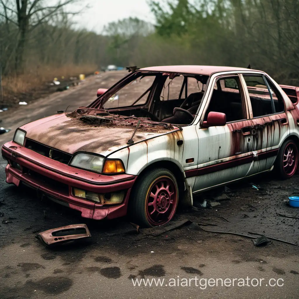 Vintage-1989-Honda-Civic-Covered-in-Rust-Nostalgic-Decay-and-Automotive-Relics