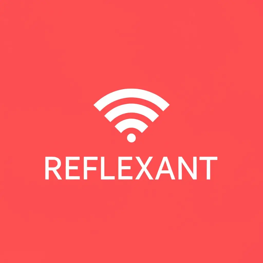 a logo design,with the text "REFLEXANT", main symbol:need this text logo,Minimalistic,clear background